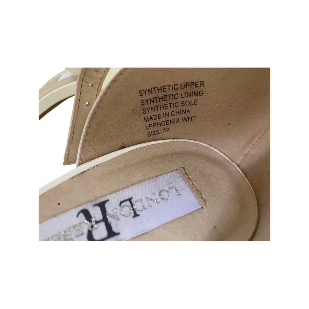 London Rebel Off White Ladies Sandal Size 9 - Picture 14 of 14